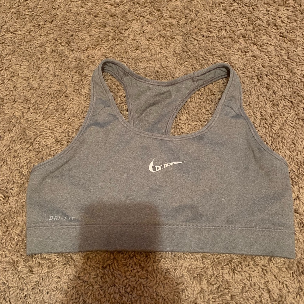 Gray Nike sports bra!